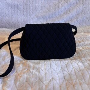 Vera Bradley Black Quilted Shoulder Bag